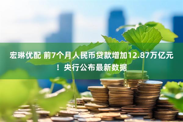 宏琳优配 前7个月人民币贷款增加12.87万亿元！央行公布最新数据